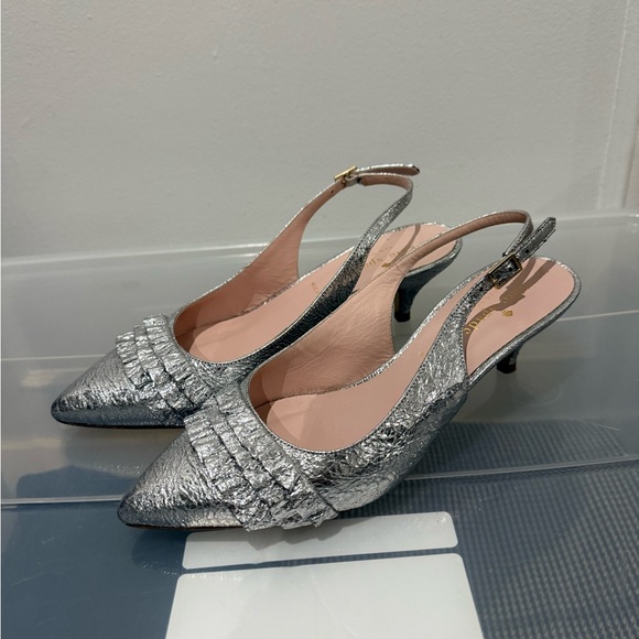 Kate Spade Silver Slingback - Picture 1 of 6